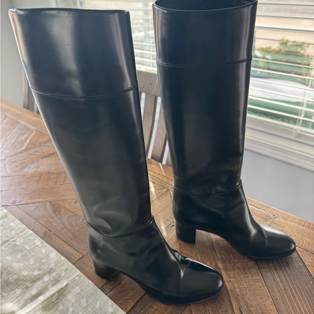 Christian Louboutin Black Over the Knee Boots - Picture 1 of 5